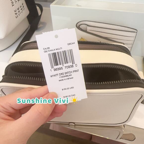 NWT Coach Wyatt Crossbody Bag With Sketch Print CAJ36 - Picture 9 of 14